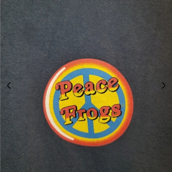 Vintage Peace Frogs Right On Eco-Friendly Tee XXL - Picture 4 of 6